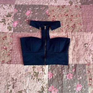 Dark Teal Bustier Style Top